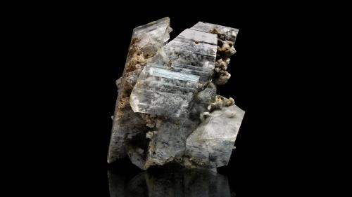 Gypsum with inclusions<br />Niccioleta Mine, Massa Marittima, Grosseto Province, Tuscany, Italy<br />mm.90x80x55<br /> (Author: Diego Pucci)