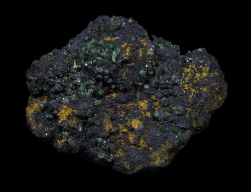 Bayldonite<br />Penberthy Croft Mine, Saint Michael's Mount, Saint Hilary, Mount's Bay District, Cornwall, England / United Kingdom<br />18 x 15 x 8 mm<br /> (Author: Rob Schnerr)