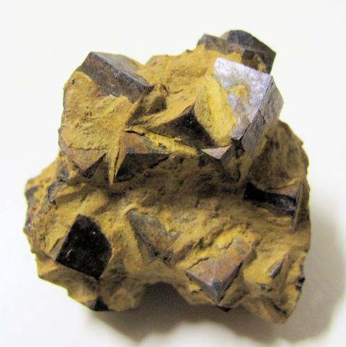 Goethita<br />Montjuïc, Barcelona city, Comarca Barcelonès, Barcelona, Catalonia / Catalunya, Spain<br />40 mm x 35 mm. Cristal mayor: 9 mm de arista. Masa: 36 g<br /> (Autor: Carles Millan)