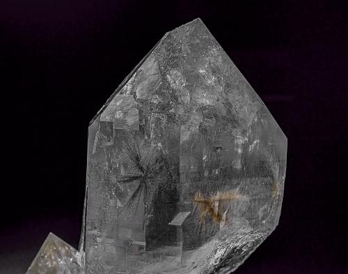 Quartz, Rutile<br />Kullu District, Himachal Pradesh, India<br /><br /> (Author: am mizunaka)