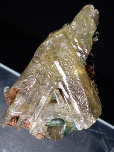 Cerussite, Malachite<br />Tsumeb Mine, Tsumeb, Otjikoto Region, Namibia<br />50 x 35 mm<br /> (Author: Sante Celiberti)