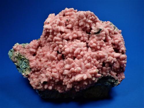 Rhodochrosite, Quartz, Pyrite<br />Oppu Mine, Nishimeya-mura, Nakatsugaru District, Aomori Prefecture, Tohoku Region, Honshu Island, Japan<br />182 mm x 150 mm x 72 mm<br /> (Author: Don Lum)