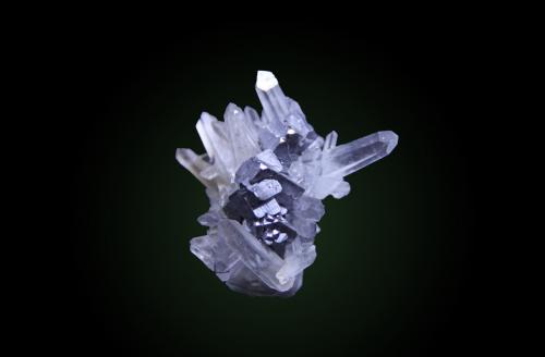 Galena and Quartz<br />Madan mining area, Rhodope Mountains, Smolyan Oblast, Bulgaria<br />40mm X 37mm x 40mm<br /> (Author: Firmo Espinar)