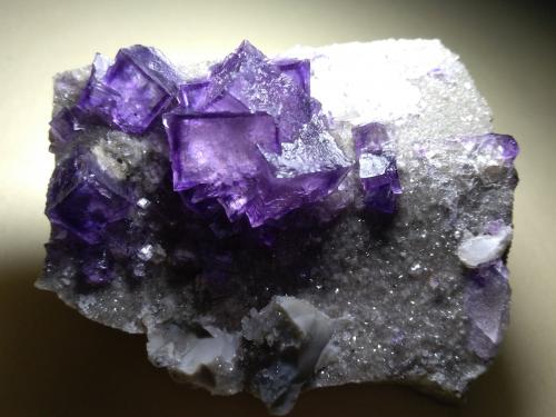 Fluorite<br />Yaogangxian Mine, Yizhang, Chenzhou Prefecture, Hunan Province, China<br />72 x 58 mm<br /> (Author: Sante Celiberti)