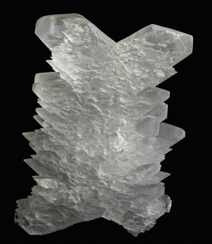 Gypsum<br />Gibraltar Mine, Cueva de las Espadas, Naica, Municipio Saucillo, Chihuahua, Mexico<br />115 x 85 x 40 mm<br /> (Author: Rob Schnerr)