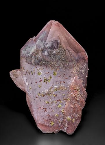 Quartz, Hematite, Epidote, Piemontite<br />Messina Mine, Musina (Messina), Vhembe District, Limpopo Province, South Africa<br />11.0 x 8.0 cm<br /> (Author: am mizunaka)