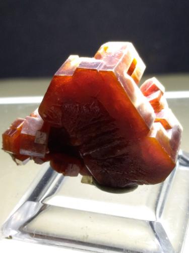 Vanadinite<br />Mibladen (distrito minero Mibladen), Midelt, Provincia Midelt, Región Drâa-Tafilalet, Marruecos<br />30 x 26 mm<br /> (Author: Sante Celiberti)