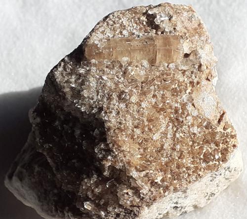 Topaz<br />Schneckenstein cliff, Tannenbergsthal, Muldenhammer, Vogtlandkreis, Saxony/Sachsen, Germany<br />5,5 x 4 cm<br /> (Author: Volkmar Stingl)