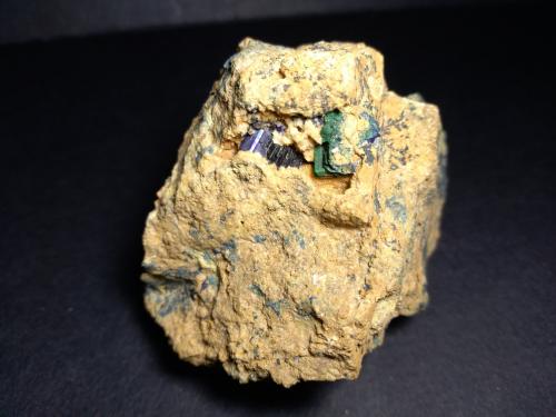 Azurita, Malaquita<br />Calabona Mine, Alghero, Sassari Province, Sardinia/Sardegna, Italy<br />64 x 47 mm<br /> (Autor: Sante Celiberti)