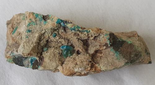 Malachite, Azurite, Dolomite<br />Ringenwechsel Mining District, Troi, District Schwaz, Inn Valley, North Tyrol, Tyrol/Tirol, Austria<br />7,5 x 3 cm<br /> (Author: Volkmar Stingl)