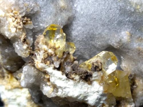 Baryte<br />Mina Muscadroxius-Genna Tres Montis, Silius, Provincia Sud Sardegna, Cerdeña/Sardegna, Italia<br />70 x 60 mm<br /> (Author: Sante Celiberti)