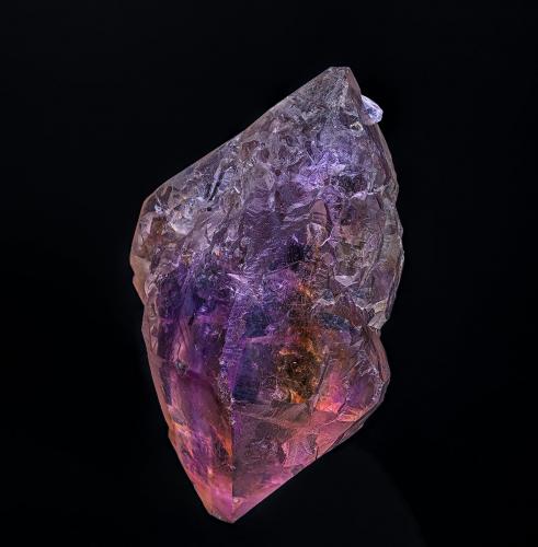 Quartz (variety ametrine)<br />Anahi Mine, La Gaiba District, Sandoval Province, Santa Cruz Department, Bolivia<br />9.6 x 5.9 cm<br /> (Author: am mizunaka)