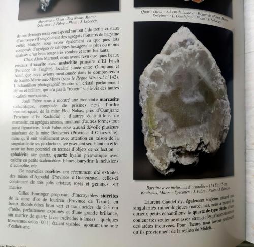 Página 34 de la revista "Le Règne Minéral", número 144, Noviembre/Diciembre 2018. (Autor: Carles)