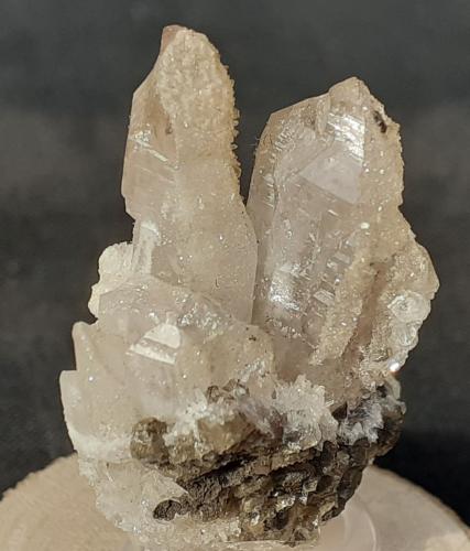 Quartz, Calcite, Natrolite<br />Capurru Quarry, Osilo, Sassari Province, Sardinia/Sardegna, Italy<br />3 x 2,5 cm<br /> (Author: Volkmar Stingl)