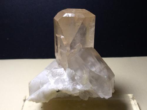 Topaz, Quartz, Microcline, Albite<br />Dassu, Braldu Valley, Shigar District, Gilgit-Baltistan (Northern Areas), Pakistan<br />64 x 60 mm<br /> (Author: Sante Celiberti)