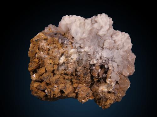 Dolomite and Calcite<br />El Almendral Quarry, Road to Berja, Berja, Comarca Poniente Almeriense, Almería, Andalusia, Spain<br />84mm x 72mm x 44mm<br /> (Author: Firmo Espinar)