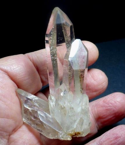 Cuarzo (variedad cristal de roca)<br />Le Bourg d'Oisans, Grenoble, Isère, Auvergne-Rhône-Alpes, Francia<br />6 x 4 cm.<br /> (Autor: javier ruiz martin)