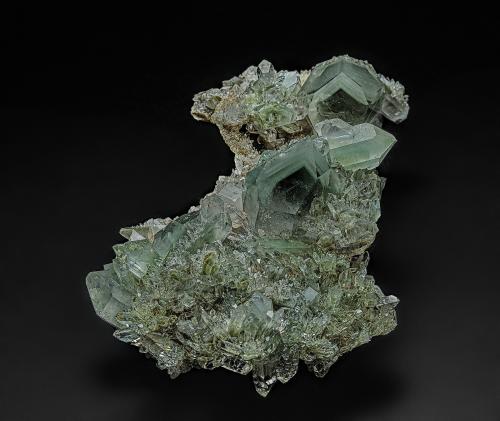 Quartz with Chlorite Inclusions<br />Shingle Springs, Shingle Springs District, El Dorado County, California, USA<br />10.2 x 6.8 cm<br /> (Author: am mizunaka)