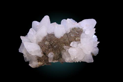 Calcite, Fluorite and Pyrite<br />Moscona Mine, El Llano, Solís, Corvera de Asturias, Comarca Avilés, Principality of Asturias (Asturias), Spain<br />82mm x 64mm x 42mm<br /> (Author: Firmo Espinar)