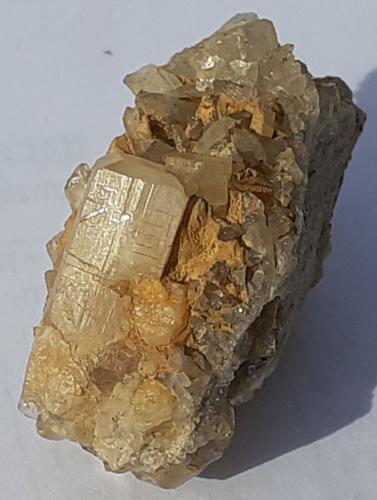 Topaz<br />Schneckenstein cliff, Tannenbergsthal, Muldenhammer, Vogtlandkreis, Saxony/Sachsen, Germany<br />3,5 x 2 cm<br /> (Author: Volkmar Stingl)