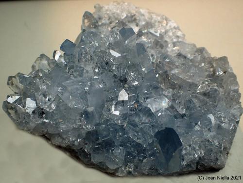 Celestina<br />Depósito de Sakoany, Comuna Katsepy, Distrito Mitsinjo, Región Boeny, Provincia Mahajanga (Majunga), Madagascar<br />70x60 mm<br /> (Autor: Joan Niella)