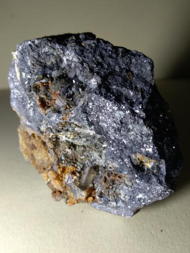 Fosgenita, Anglesita, Galena<br />Monteponi Mine, Iglesias, Sud Sardegna Province, Sardinia/Sardegna, Italy<br />77 x 67 mm<br /> (Autor: Sante Celiberti)