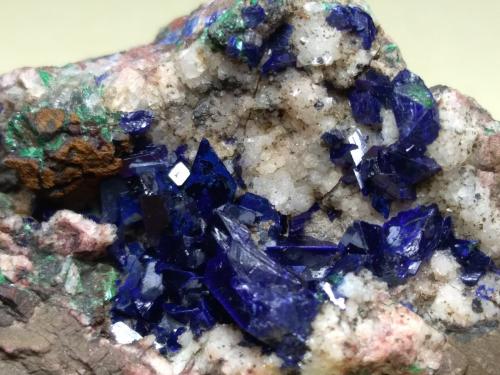 Azurite<br />Montevecchio Mines, Arbus, Medio Campidano Province, Sardinia/Sardegna, Italy<br />40 x 30 mm<br /> (Author: Sante Celiberti)