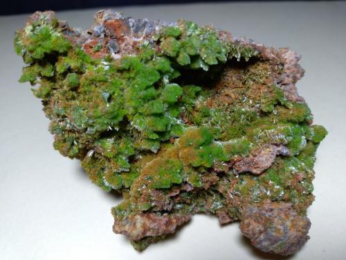 Pyromorphite<br />Mina Saint-Salvy, Saint-Salvy-de-la-Balme, Tarn, Occitanie, Francia<br />80 x 67 mm<br /> (Author: Sante Celiberti)