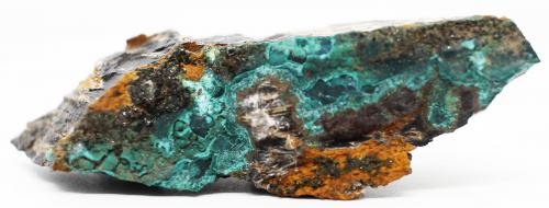Pseudomalaquita<br />Mina Miguel Vacas, Freguesías Pardais y Conceição, Vila Viçosa, Distrito Évora, Província Alentejo Central, Región Alentejo, Portugal<br />7x2x2 cm<br /> (Autor: Luis Edmundo Sánchez Roja)
