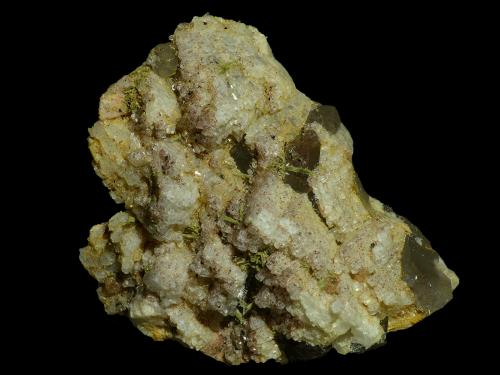 Albita, Epidota<br />Mas Vives Quarry, Can Vives de Baix, Vidreres, Comarca La Selva, Gerona / Girona, Catalonia / Catalunya, Spain<br />2 x 1,5 x 1 cm<br /> (Autor: Javier Rodriguez)