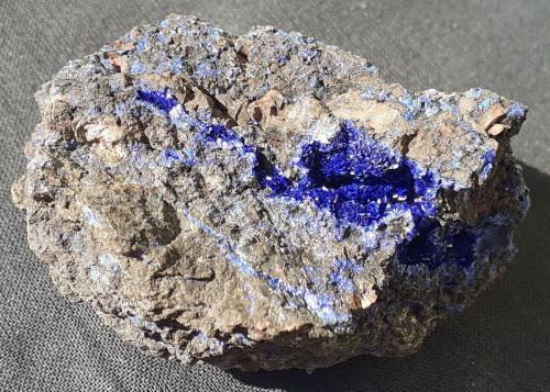 Azurite<br />Morenci Mine, Morenci, Copper Mountain District, Shannon Mountains, Greenlee County, Arizona, USA<br />5,5 x 4 cm<br /> (Author: Volkmar Stingl)