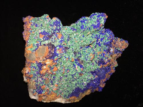 Azurite, Malachite<br />M'Cissi, Alnif Commune, Tinghir Province, Drâa-Tafilalet Region, Morocco<br />160 mm x 135 mm x 95 mm<br /> (Author: Robert Seitz)