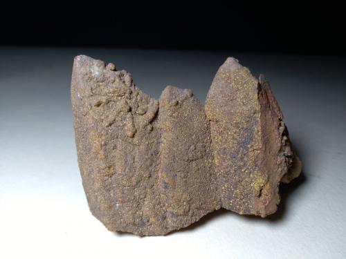 Smithsonite (after Calcite), Greenockite<br />Mina Campo Pisano, Iglesias, Provincia Sud Sardegna, Cerdeña/Sardegna, Italia<br />67 x 50 mm<br /> (Author: Sante Celiberti)
