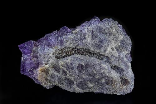 Quartz (variety amethyst)<br />La Manche, Placentia Bay, Newfoundland (Island), Newfoundland and Labrador, Canada<br />9.8 x 6.5 cm<br /> (Author: am mizunaka)