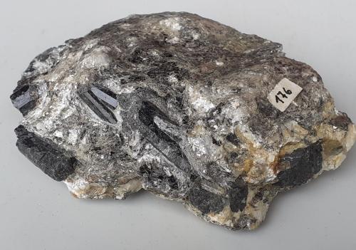 Schorl (Tourmaline Group)<br />Kraspes Lake, Kühtai, Sellrain Valley/Sellraintal, Innsbruck-Land District, North Tyrol, Tyrol/Tirol, Austria<br />9,5 x 7 cm<br /> (Author: Volkmar Stingl)