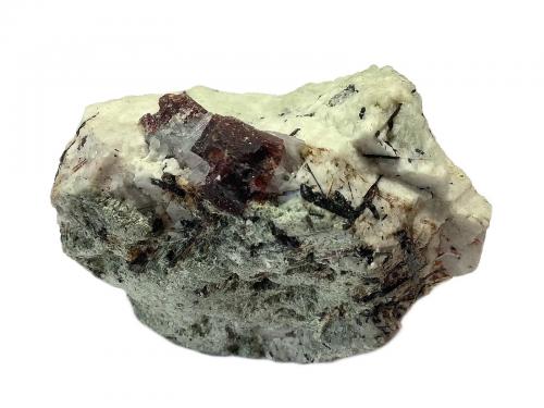 Villiaumite with Aegirine<br />Koashva Open Pit, Koashva Mountain, Khibiny Massif, Kola Peninsula, Murmanskaja Oblast, Northern Region, Russia<br />50x44x37mm<br /> (Author: david916)