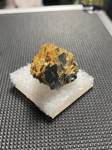 Rutile on Hematite<br />Novo Horizonte, Bahia, Northeast Region, Brazil<br /><br /> (Author: Shawn S)