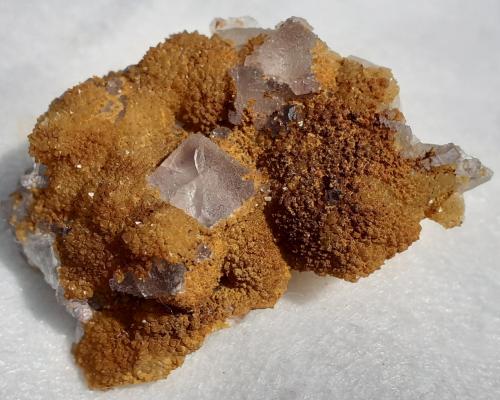 Fluorite, Quartz<br />Yongping Mine, Yongping, Yanshan, Shangrao Prefecture, Jiangxi Province, China<br />3,5 x 2,5 cm<br /> (Author: Volkmar Stingl)