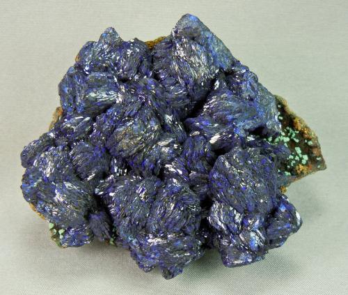 Azurite<br />Czar Mine, Copper Queen Mine, Queen Hill, Bisbee, Warren District, Mule Mountains, Cochise County, Arizona, USA<br />8.0cm x 6.5cm<br /> (Author: rweaver)