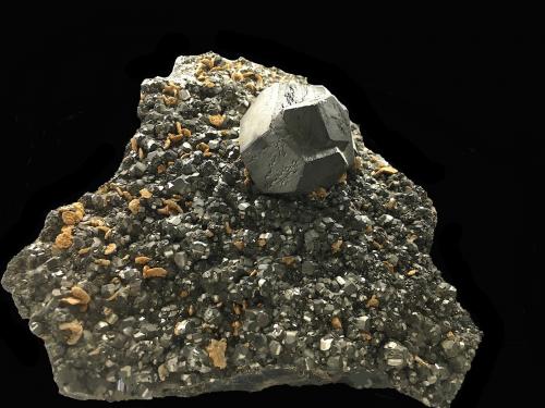 Pyrite<br />Cassandra Mines, Chalkidiki Prefecture, Macedonia Department, Greece<br />Specimen size: 14 x 14 x 14 cm / main crystal size: 5 cm<br /> (Author: Jean Suffert)