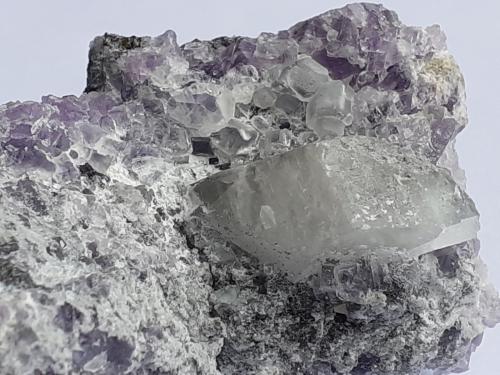 Calcite, Fluorite<br />Lead mines, Obernberg am Brenner, Innsbruck-Land District, Tyrol/Tirol, Austria<br />6,5 x 5 cm<br /> (Author: Volkmar Stingl)