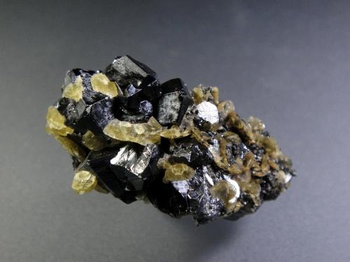 Casiterita, Siderita<br />Mina Viloco, Provincia Loayza, Departamento La Paz, Bolivia<br />3 x 2 cm.<br /> (Autor: Antonio P. López)