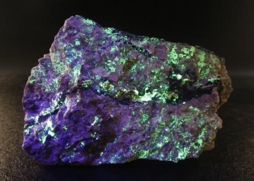 Autunite and Fluorite (variety stink-fluss)<br />Marienschacht Mine, Wölsendorf, Schwarzach bei Nabburg, Wölsendorf West District, Upper Palatinate/Oberpfalz, Bavaria/Bayern, Germany<br />76x54x35mm<br /> (Author: david916)