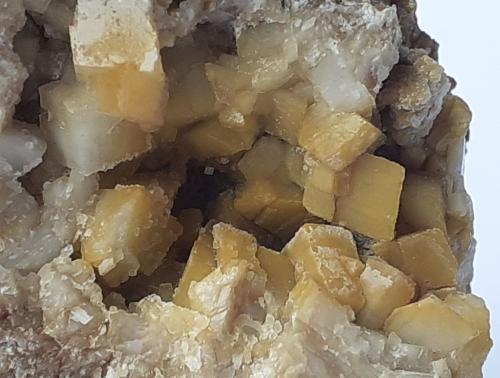 Magnesite<br />Magnesite deposit, Bürglkopf, Hochfilzen, Kitzbühel District, North Tyrol, Tyrol/Tirol, Austria<br />4 x 4 cm<br /> (Author: Volkmar Stingl)