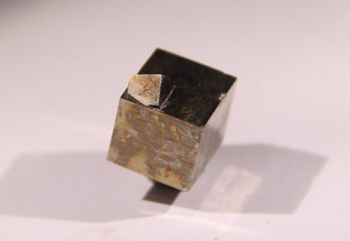 Pyrite<br />Ampliación a Victoria Mine, De Alcarama Range, Navajún, Comarca Cervera, La Rioja, Spain<br />18mm x 22mm x 20mm<br /> (Author: Firmo Espinar)