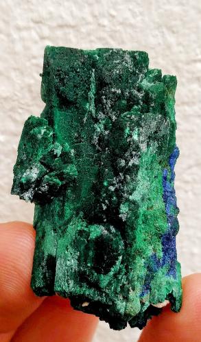 Malaquita, Azurita<br />Kerrouchen, Khénifra Province, Beni Mellal-Khenifra Region, Morocco<br />4,5 x 2,7 x 2,0 cm.<br /> (Autor: Carles)
