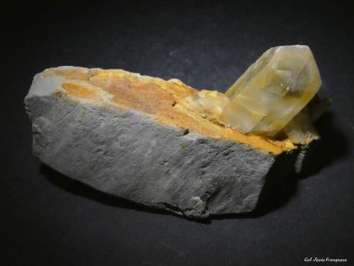 Yeso.<br />La Guixera, Santa Eulàlia de Riuprimer, Vic, Comarca Osona, Barcelona, Cataluña / Catalunya, España<br />58x22 Cristal 19x12 mm.<br /> (Autor: Jesus Franquesa Baucells)