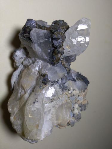 Calcite, Galena<br />San Giovanni Mine, Punta della Torre, Iglesias, Sud Sardegna Province, Sardinia/Sardegna, Italy<br />78 x 57 mm<br /> (Author: Sante Celiberti)