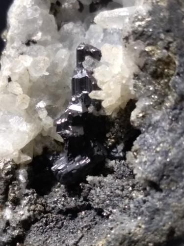 Proustite<br />Uchucchacua Mine, Oyón Province, Lima Department, Peru<br />62 x 51 mm<br /> (Author: Sante Celiberti)