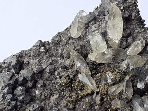 Galena, Calcite, Chalcopyrite<br />Sweetwater Mine, Ellington, Viburnum Trend District, Reynolds County, Missouri, USA<br />12 x 7 cm<br /> (Author: Volkmar Stingl)